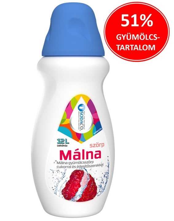 Málna gyümölcs szörp, 1:23, 500 ml