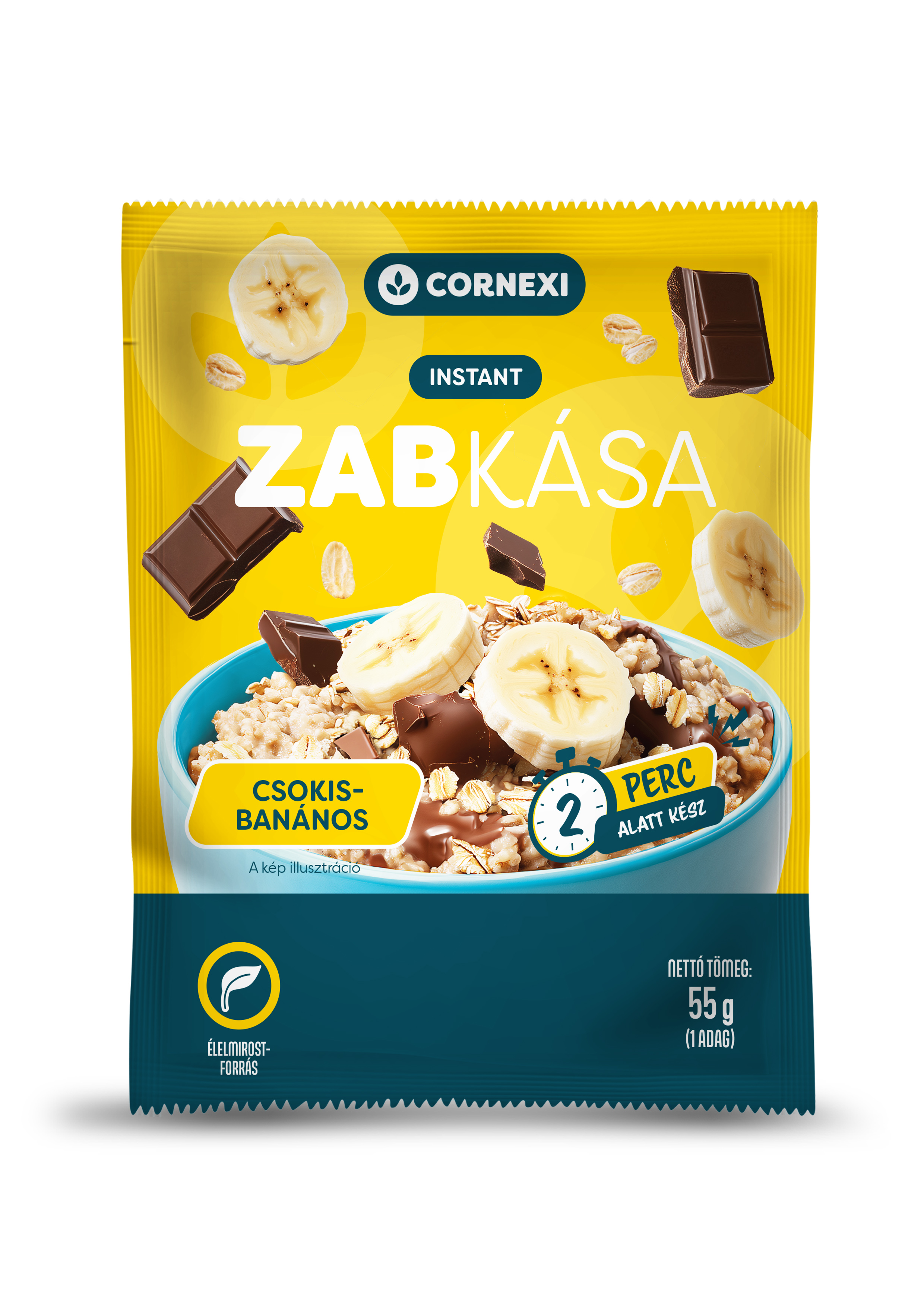 Cornexi Banános-csokoládés zabkása 55g