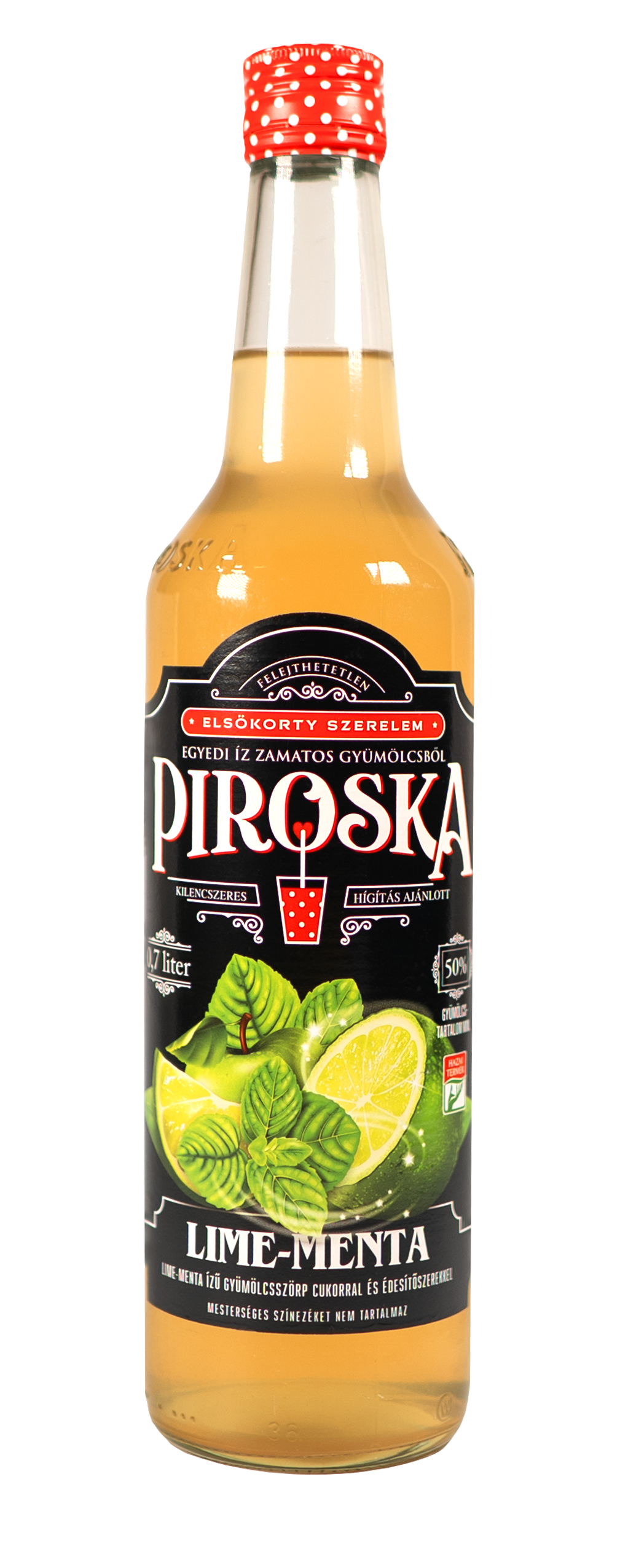 Piroska lime-menta ízű gyümölcsszörp 0,7L