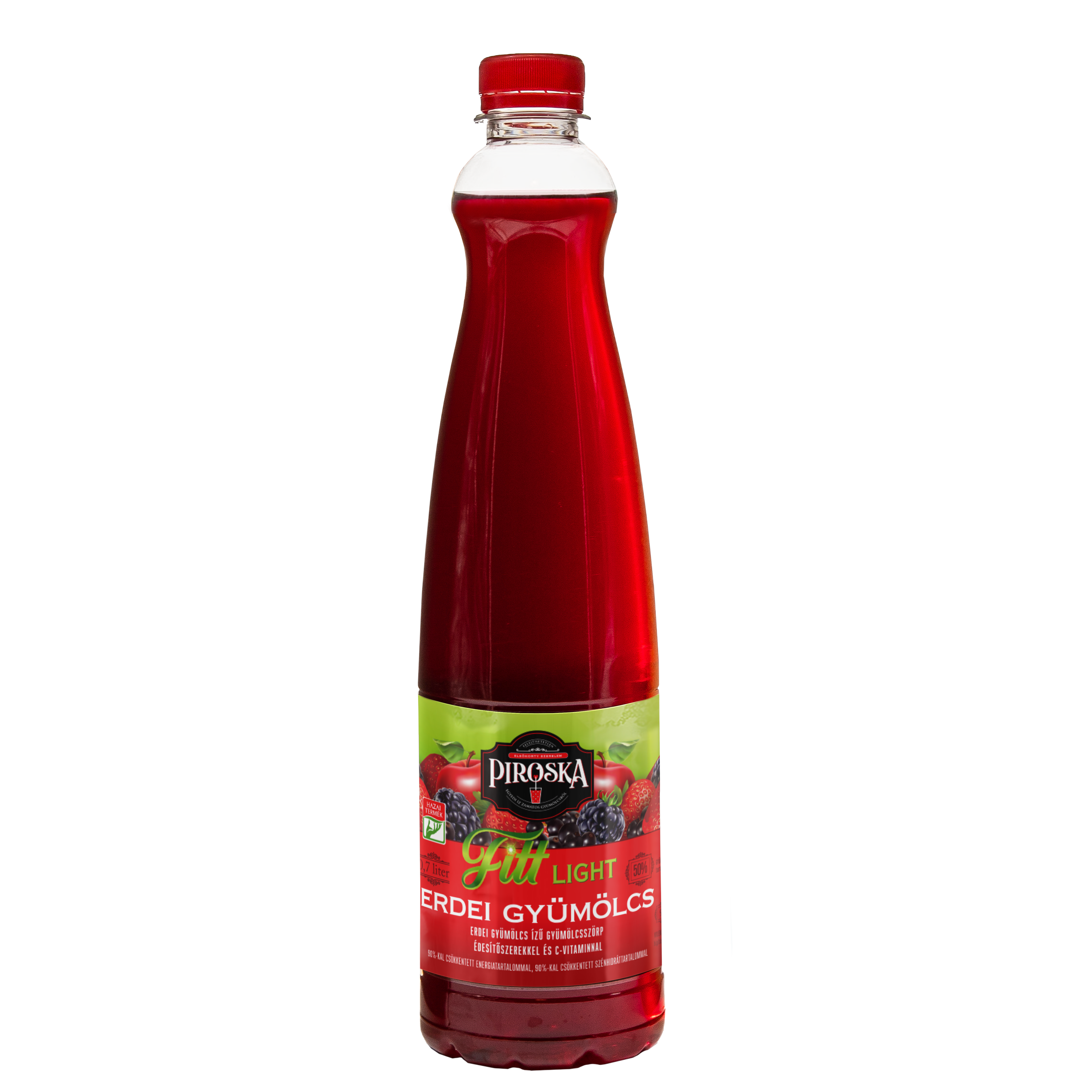 Piroska Fitt Light erdei gyümölcs ízű gyümölcsszörp 0,7L