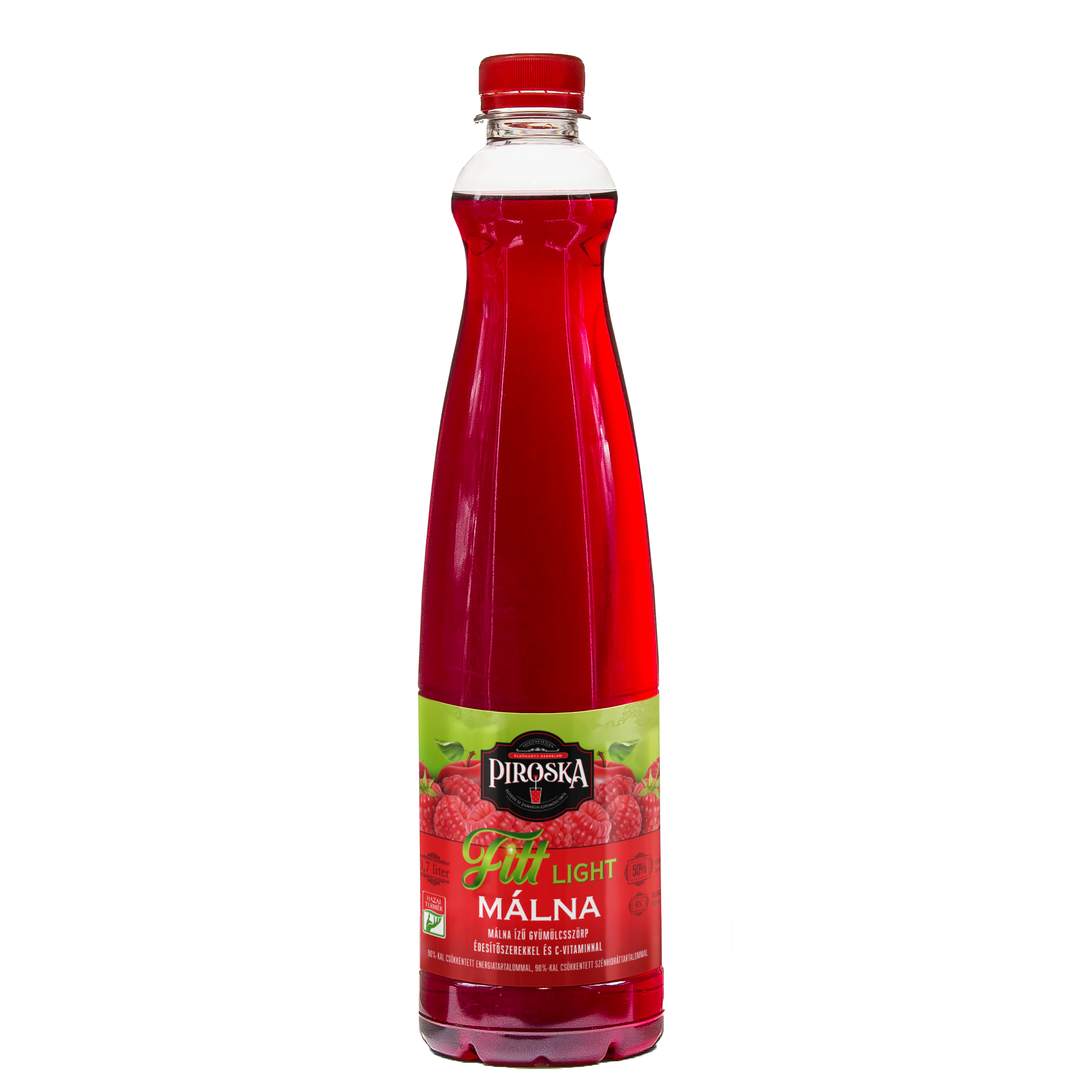 Piroska Fitt Light málna ízű gyümölcsszörp 0,7L