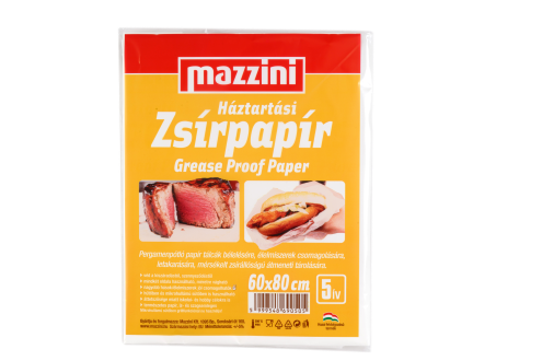 MAZZINI Háztartási zsírpapír íves 60x80cm