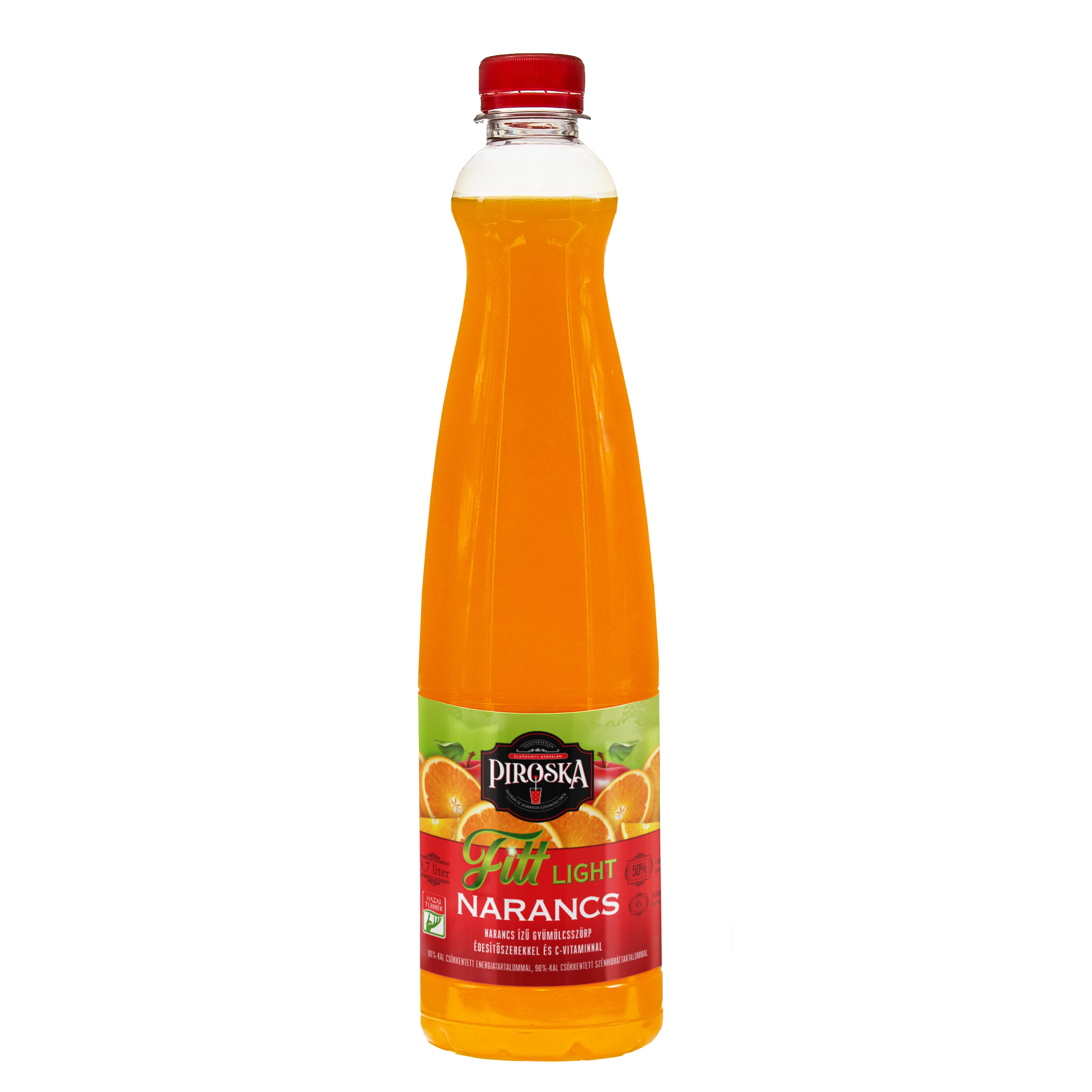 Piroska Fitt Light narancs ízű gyümölcsszörp 0,7L