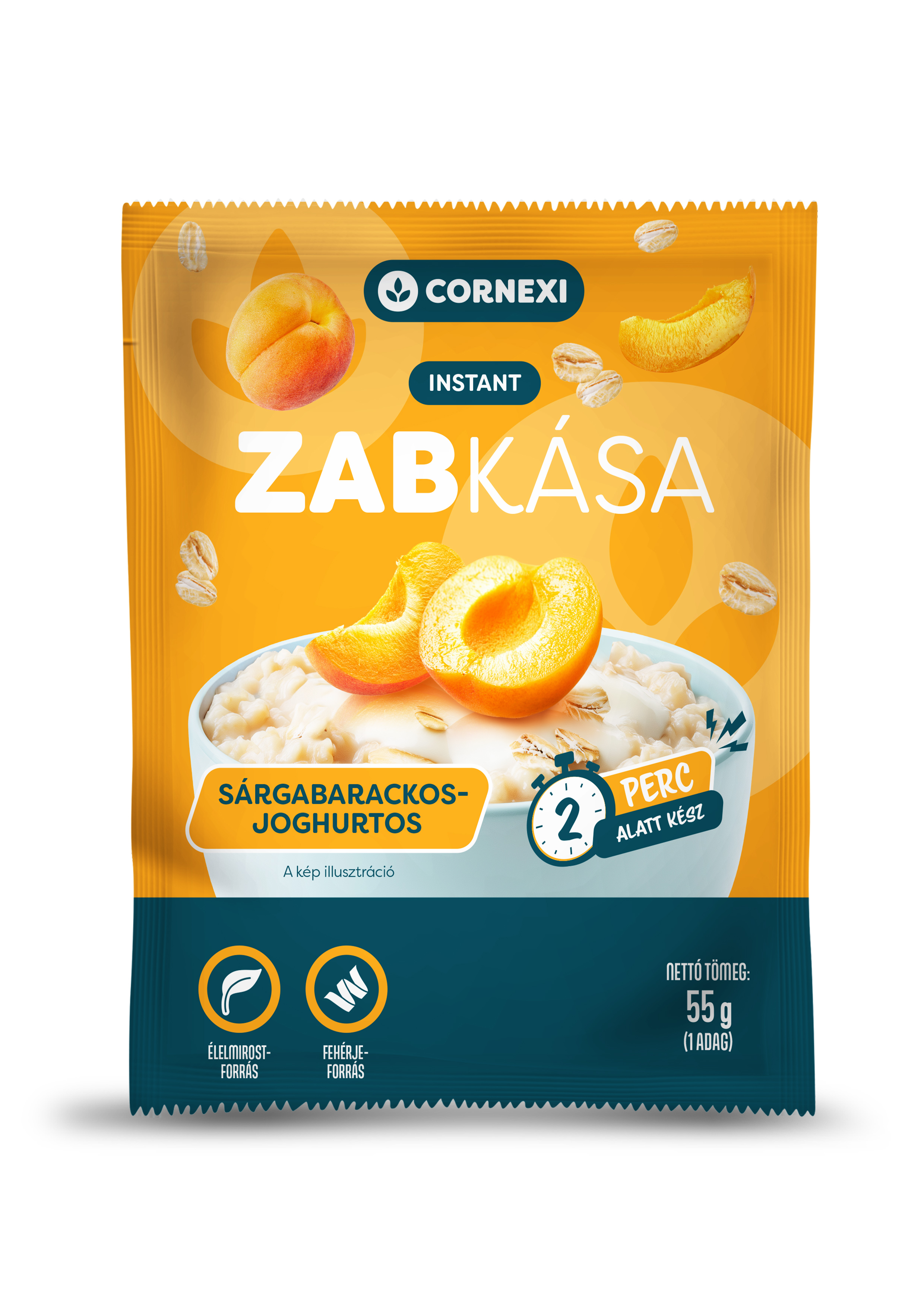 Cornexi Sárgabarackos joghurtos zabkása 55g