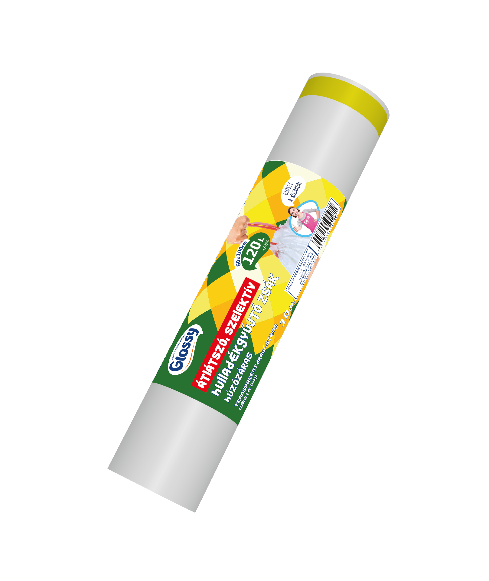 Glossy Szelektív hulladékgyűjtő zsák 120L