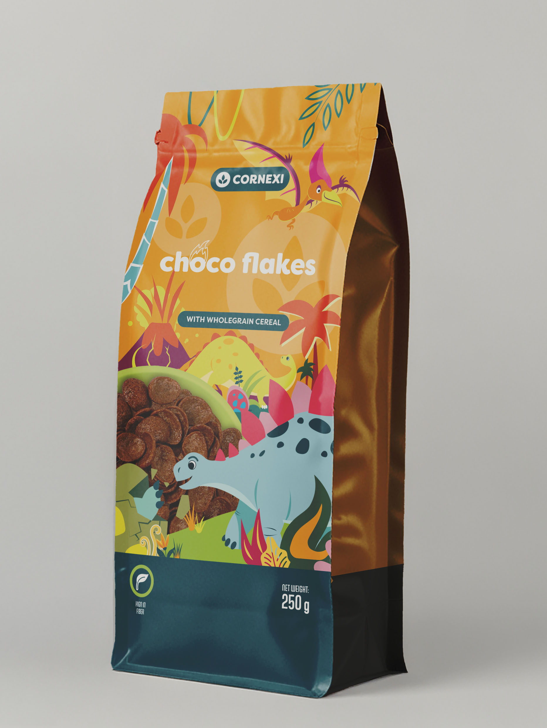 Cornexi Csokoládés gabonapehely, teljes kiőrlésű gabonával 250g